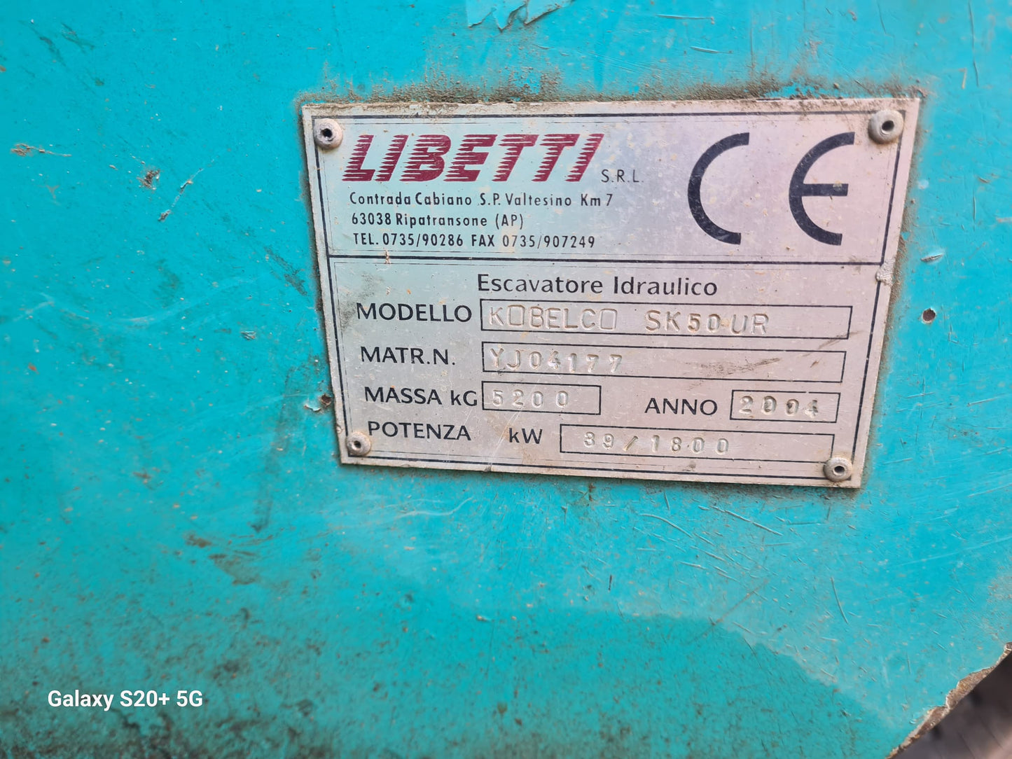Mini escavatore Kobelco 50 quintali girosagoma Venduto